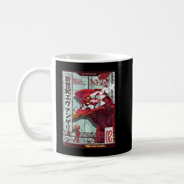 Caneca De Café Asuka Langley Sohryu - Clássico Evangelion (Esquerda)