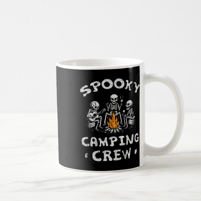 Caneca De Café Ataque à Mata-Vestígios de Halloween Acampando Ske (Direita)