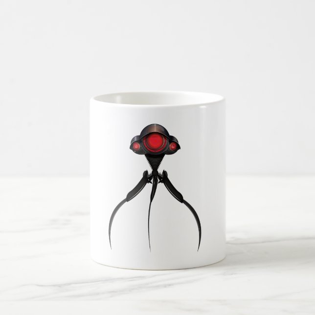 Caneca De Café Ataque de Trípode Alien de Ficção Científica! (Centro)