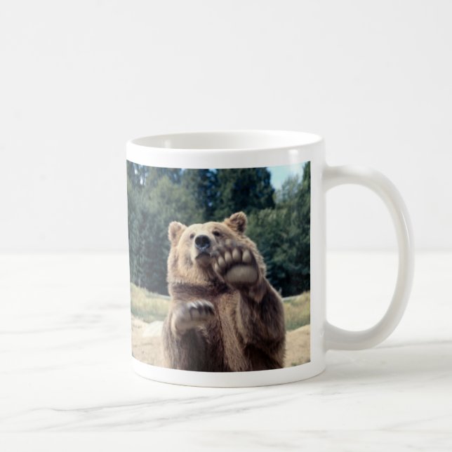 Caneca De Café Ataque do urso! (Direita)