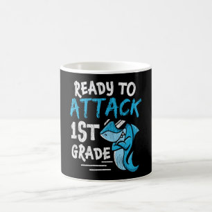 Caneca De Café Ataque Prontos Ataque Escolar Primeiro Grau Crian
