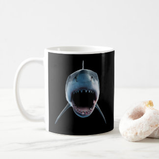 Caneca De Café ataque realista de tubarão-branco para amantes