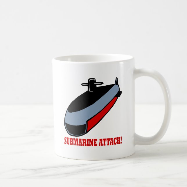 Caneca De Café Ataque submarino (Direita)