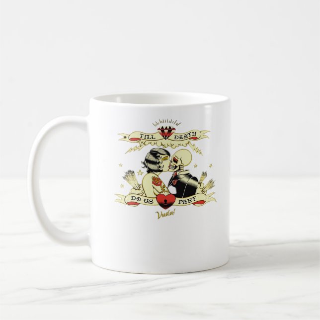 Caneca De Café Até a morte, fazemos parte do clássico Design para (Esquerda)