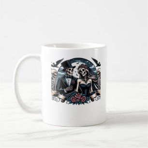 Caneca De Café Até a morte nos fazer parte - amor gótico