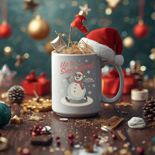 Caneca De Café Até Atrai – Piada Divertida de Natal do Boneco de 