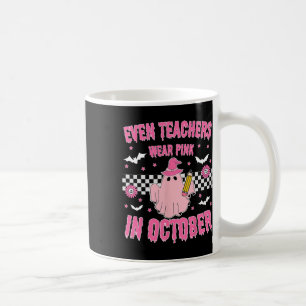 Caneca De Café Até Professores Vestem Rosa Em Outubro Nas Breas D