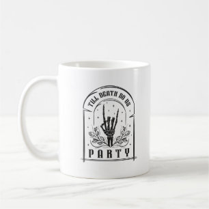 Caneca De Café Até que a Morte nos Separe Design de Despedida de