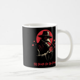 Caneca De Café Até que a Morte nos Separe Médico da Peste Gótico
