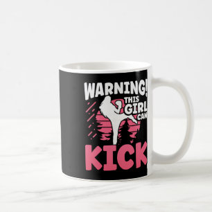 Caneca De Café Atenção Esta Garota Pode Chutar Mma Kickboxing Kic