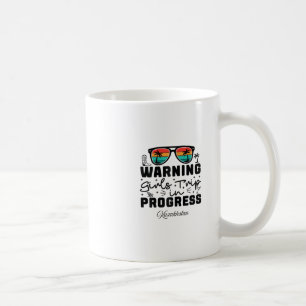 Caneca De Café Atenção Viagem de Meninas em Andamento Férias Caza