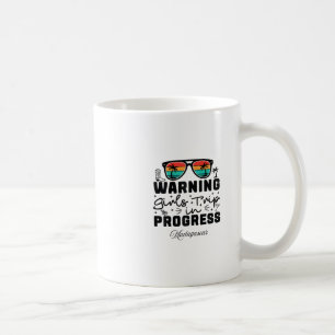 Caneca De Café Atenção Viagem de Meninas em Andamento Férias Mada