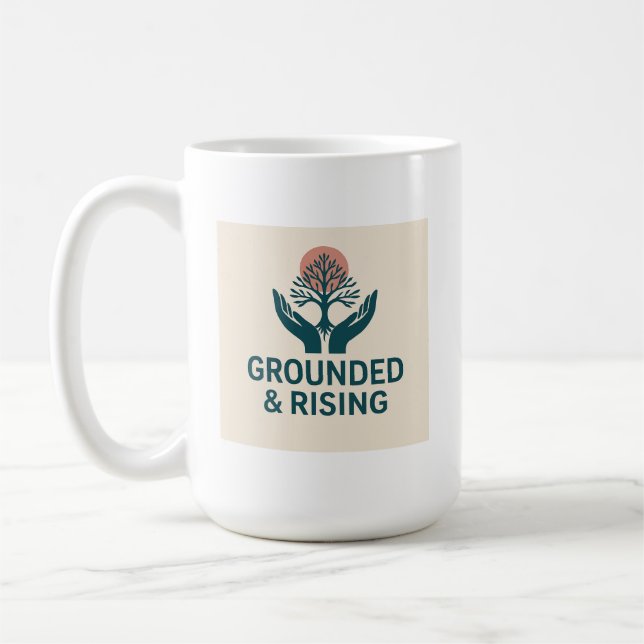 Caneca De Café Aterrado e Ascendente  (Esquerda)