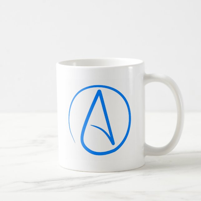 Caneca De Café Ateu azul A (Direita)