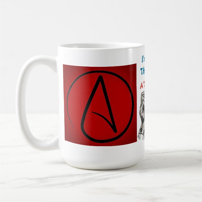 Caneca De Café Ateu fora da cadeia (Esquerda)