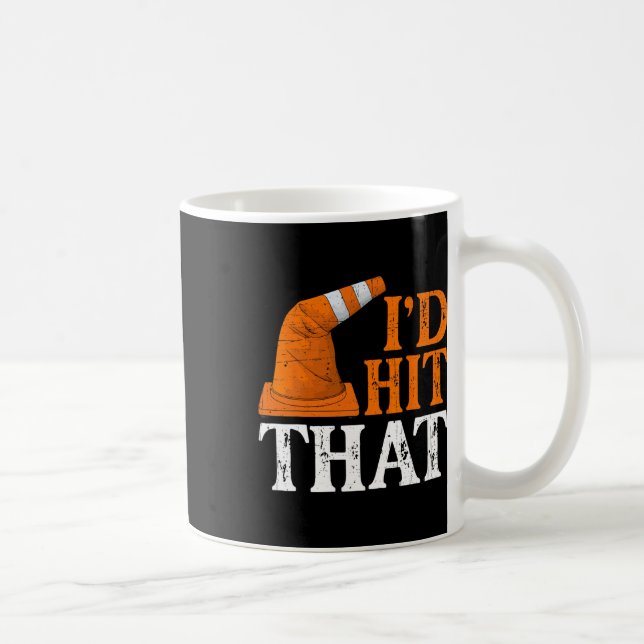 Caneca De Café Atingiria aquele Cone de Trânsito de Dia de as Bru (Direita)