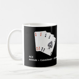 Caneca De Café Atitude ACE + Compromisso = Excelência