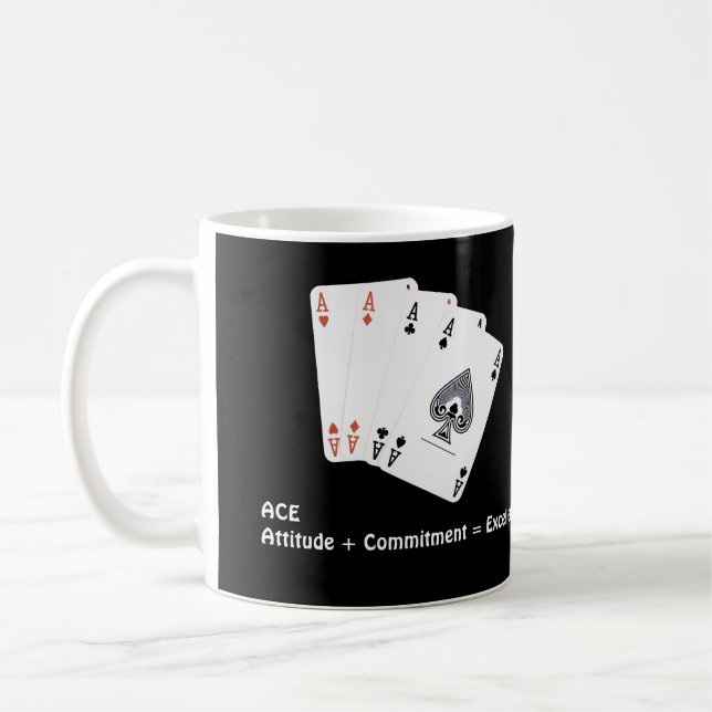 Caneca De Café Atitude ACE + Compromisso = Excelência (Esquerda)