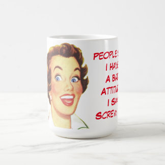 Caneca De Café Atitude má feita sob encomenda engraçada