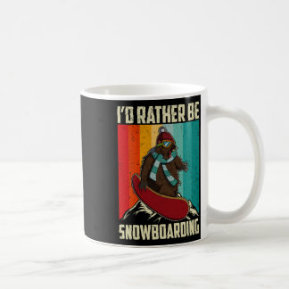 Caneca De Café Atividade Competitiva do Snowboard Skiing Snowboar