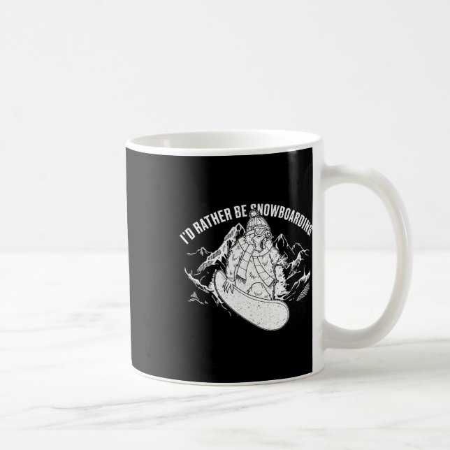 Caneca De Café Atividade Competitiva do Snowboard Skiing Snowboar (Direita)