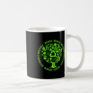 Caneca De Café Ativismo Ambiental da Árvore do Dia da Terra