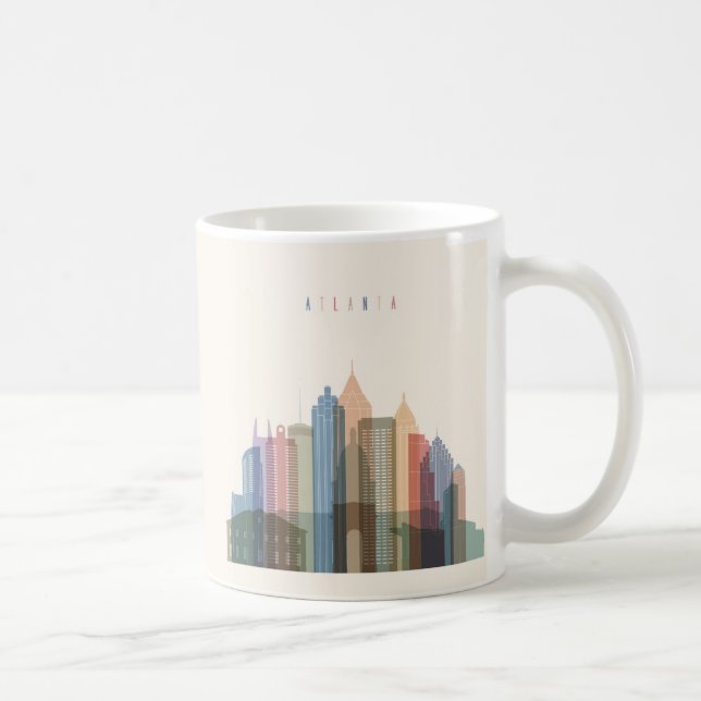 Caneca De Café Atlanta, Geórgia| Linha telefônica (Direita)