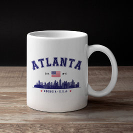 Caneca De Café Atlanta Georgia Modern Cityline