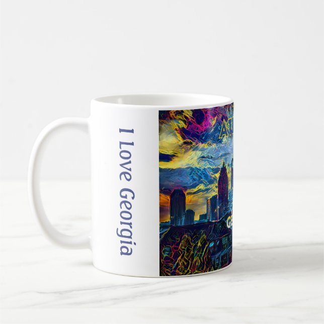 Caneca De Café Atlanta, Visite a Geórgia (Esquerda)