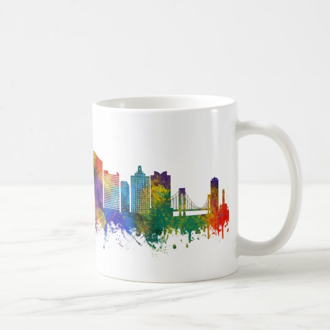 Caneca De Café Atlantic City New Jersey Skyline (Direita)