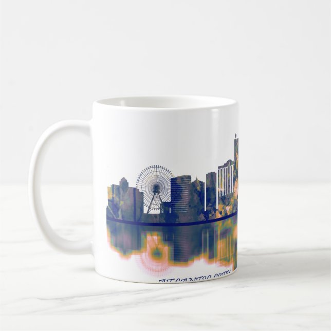 Caneca De Café Atlantic City Skyline (Esquerda)
