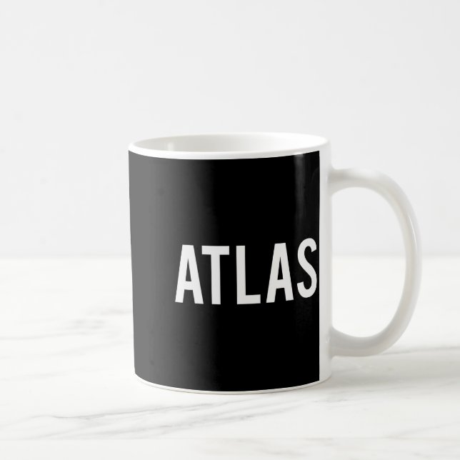 Caneca De Café Atlas - Cool New Funny Name Fan Gift Tee  (Direita)