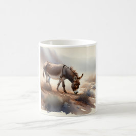 Caneca De Café Atlas Donkey AREF409 - Watercolor