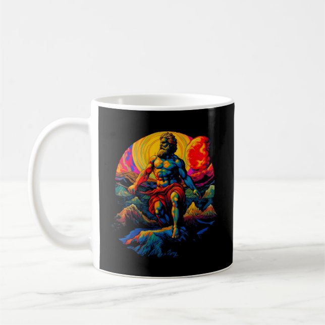 Caneca De Café Atlas Grego Titã Deus (Esquerda)