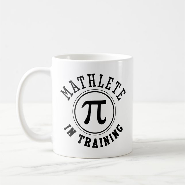 Caneca De Café Atleta de Matemática em Treinamento (Esquerda)