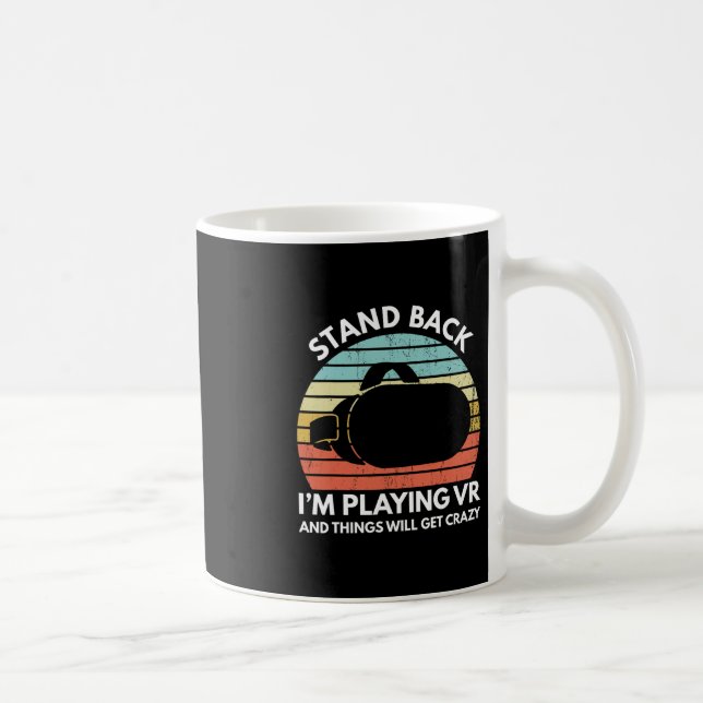 Caneca De Café Atleta de Realidade Virtual Ditado engraçado de jo (Direita)