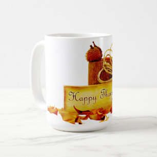 Caneca De Café atmosfera calorosa e festiva de Ação de Graças da