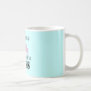 Caneca De Café Ato como uma senhora Pensamento Como um chefe