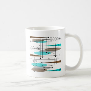 Caneca De Café Atomic Era Mid-Century Modern Abstract