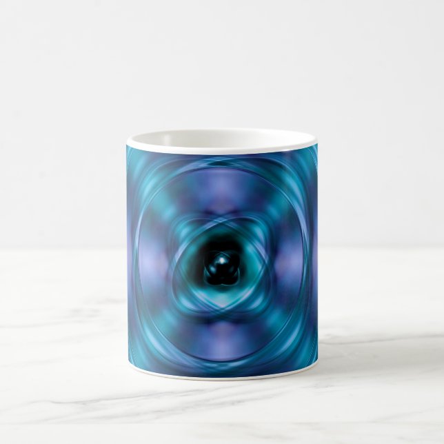 Caneca De Café Atomo de fiação azul (Centro)