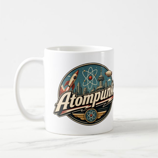 Caneca De Café Atompunk (Esquerda)