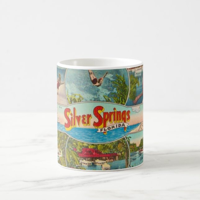 Caneca De Café Atração Vintage Silver Springs (Centro)