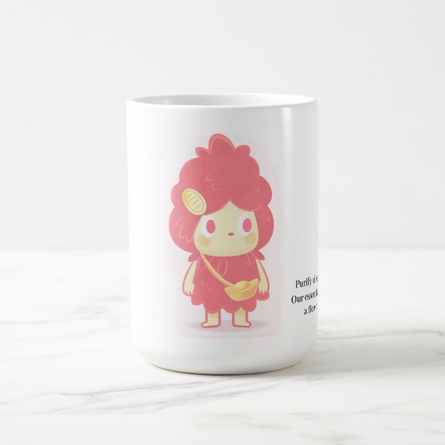 Caneca De Café Atraindo Riqueza (Centro)