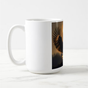 Caneca De Café "Através das Asas da Águia, o Sol Emerge"
