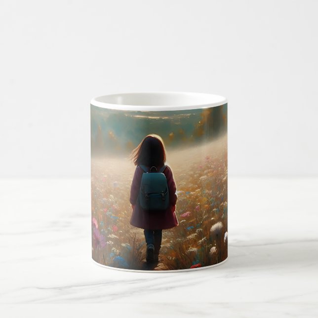 Caneca De Café Através dos Blossoms - Caminho de Aventuros (Centro)