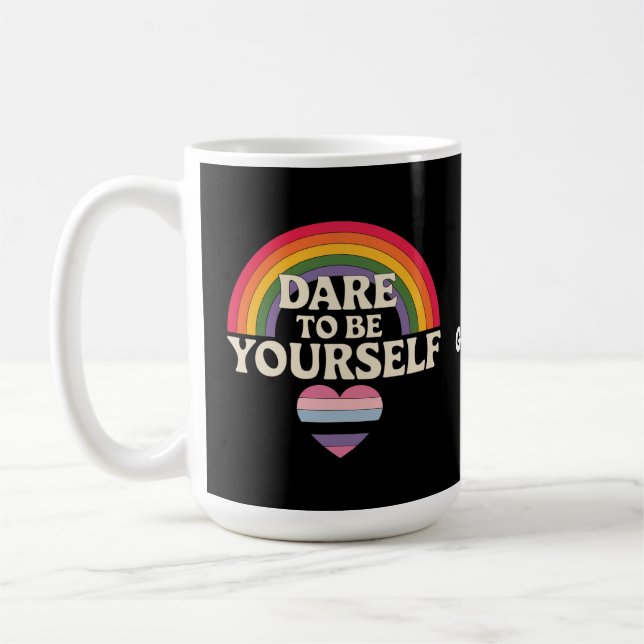 Caneca De Café Atrevo-me a ser tu a conscientizar-te sobre o Rain (Esquerda)