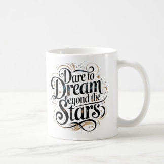 Caneca De Café Atrevo-se a sonhar além do Café motivacional das e