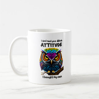 Caneca De Café Attitude Owl Mug