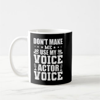 Caneca De Café Atuação de Atriz de Ator de Voz Artista de Voz por