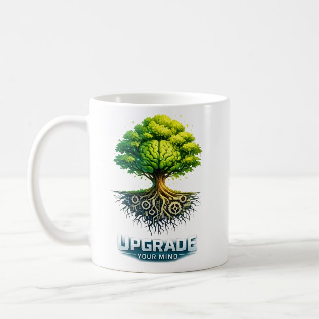 Caneca De Café Atualize o Design da Sua Mente (Esquerda)
